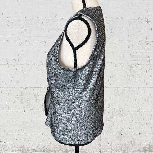 J. Crew 365 Bouclé Peplum Top Style J7990 Size Medium Office Siren - Picture 3 of 10